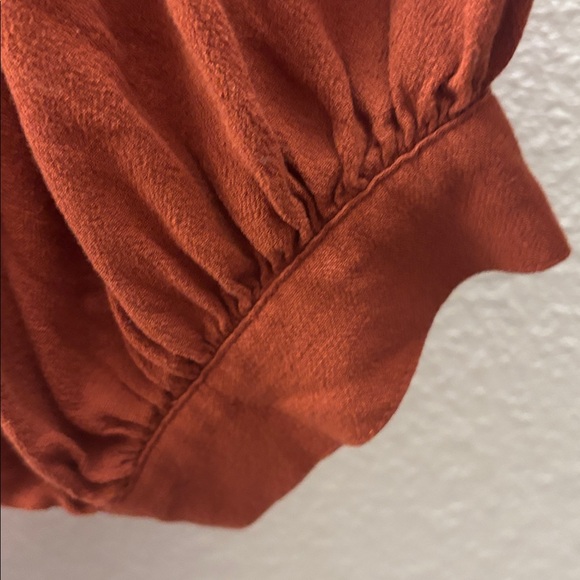 Free People Rust Button-Up Top - Picture 2 of 3